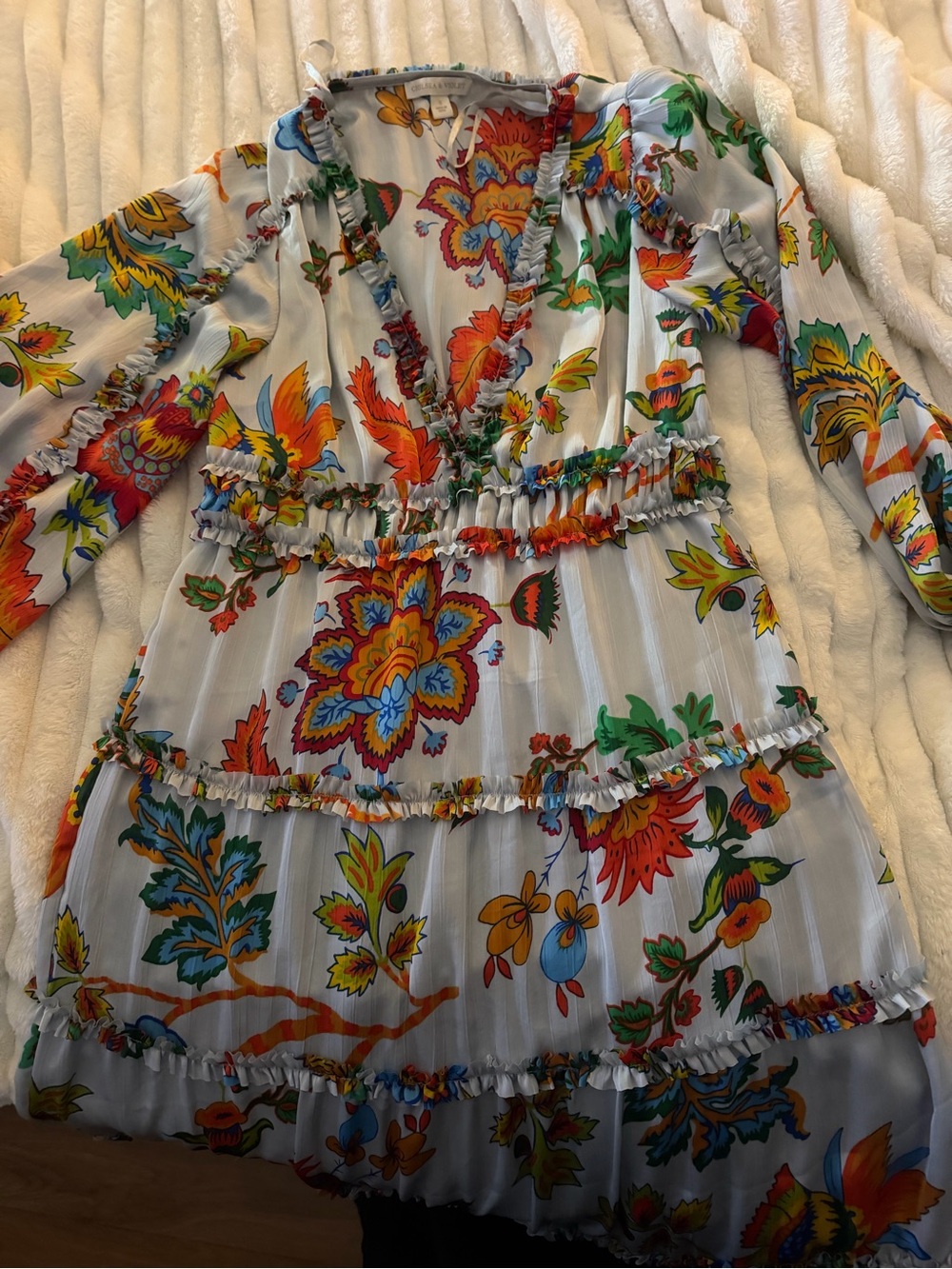 Chelsea & Violet Maxi Dress with Multicolor Floral Print